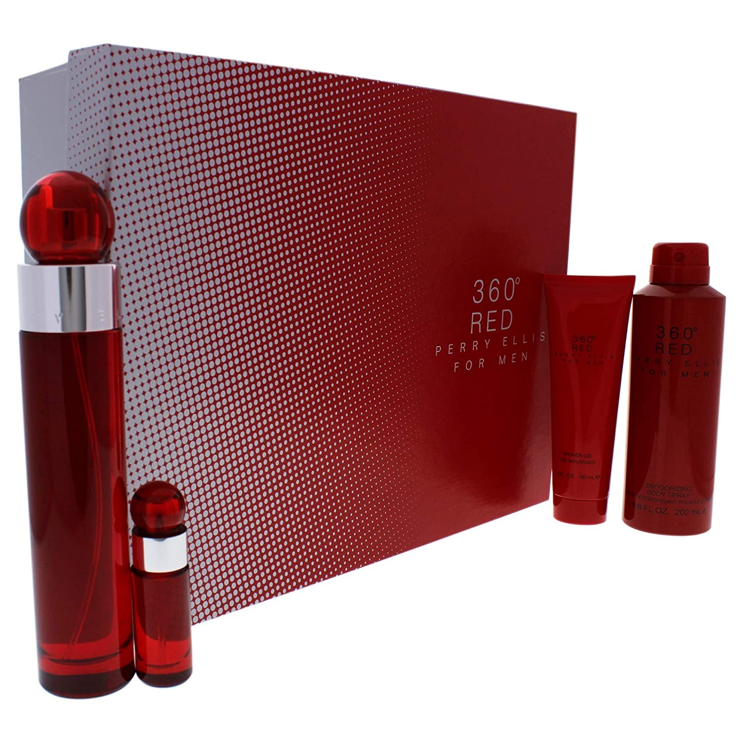 Perry Ellis Men’s 360 Degrees Red for Men Gift Set Fragrances 844061012592