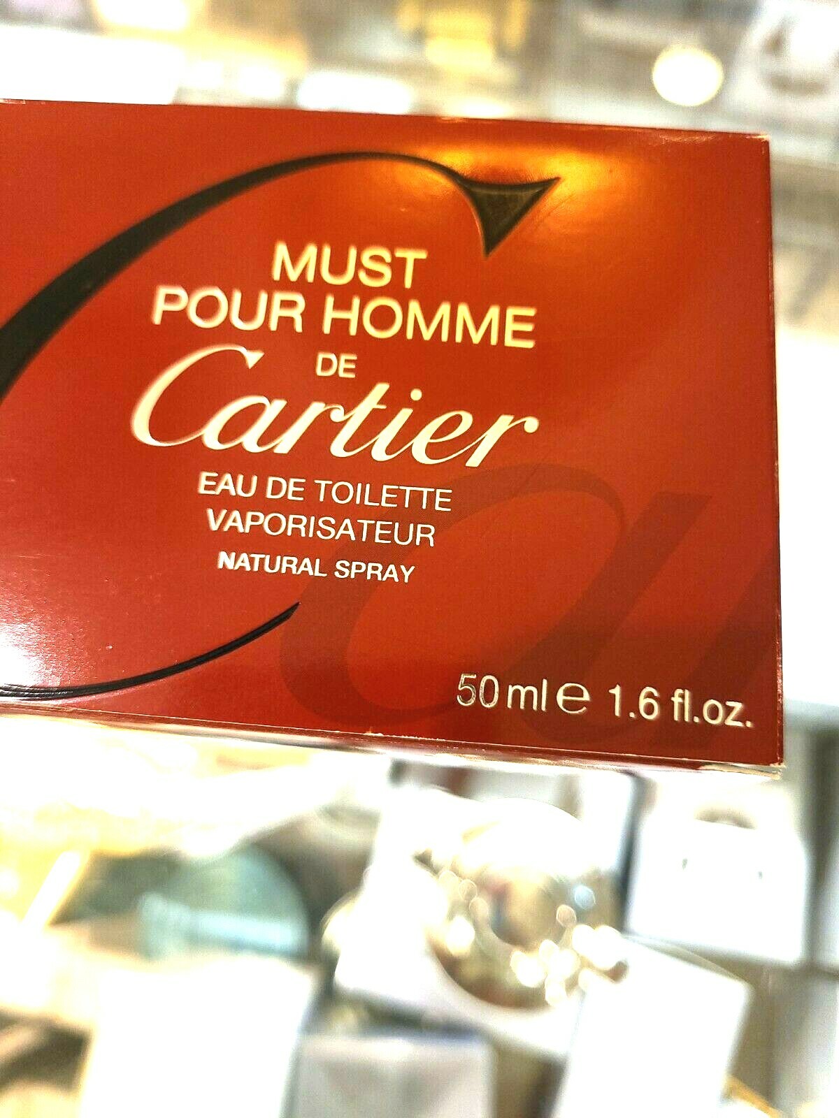 Must Pour Homme De Cartier 1.6 EDT Eau De Toilette Spray NEW NIB In Retail Box