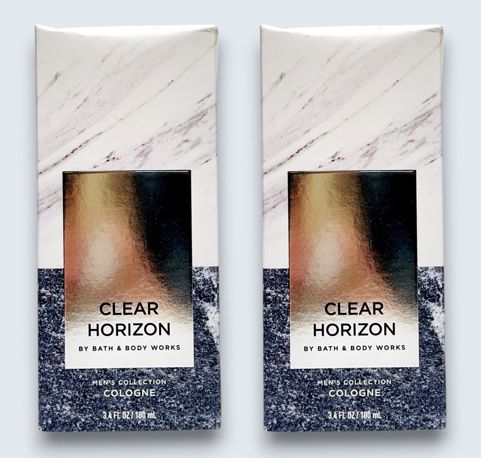 2 Bath & Body Works CLEAR HORIZON MEN Eau De Cologne Spray edc Perfume 3.4 oz