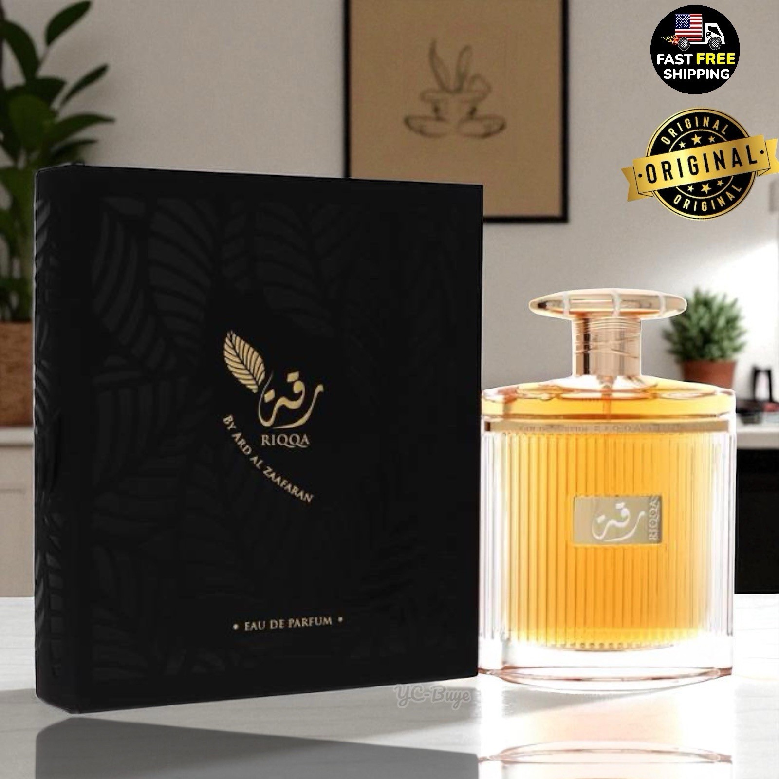 Riqqa by Al Zaafaran Eau De Parfum Spray (Unisex) 3.4 oz | Made In U.A.E