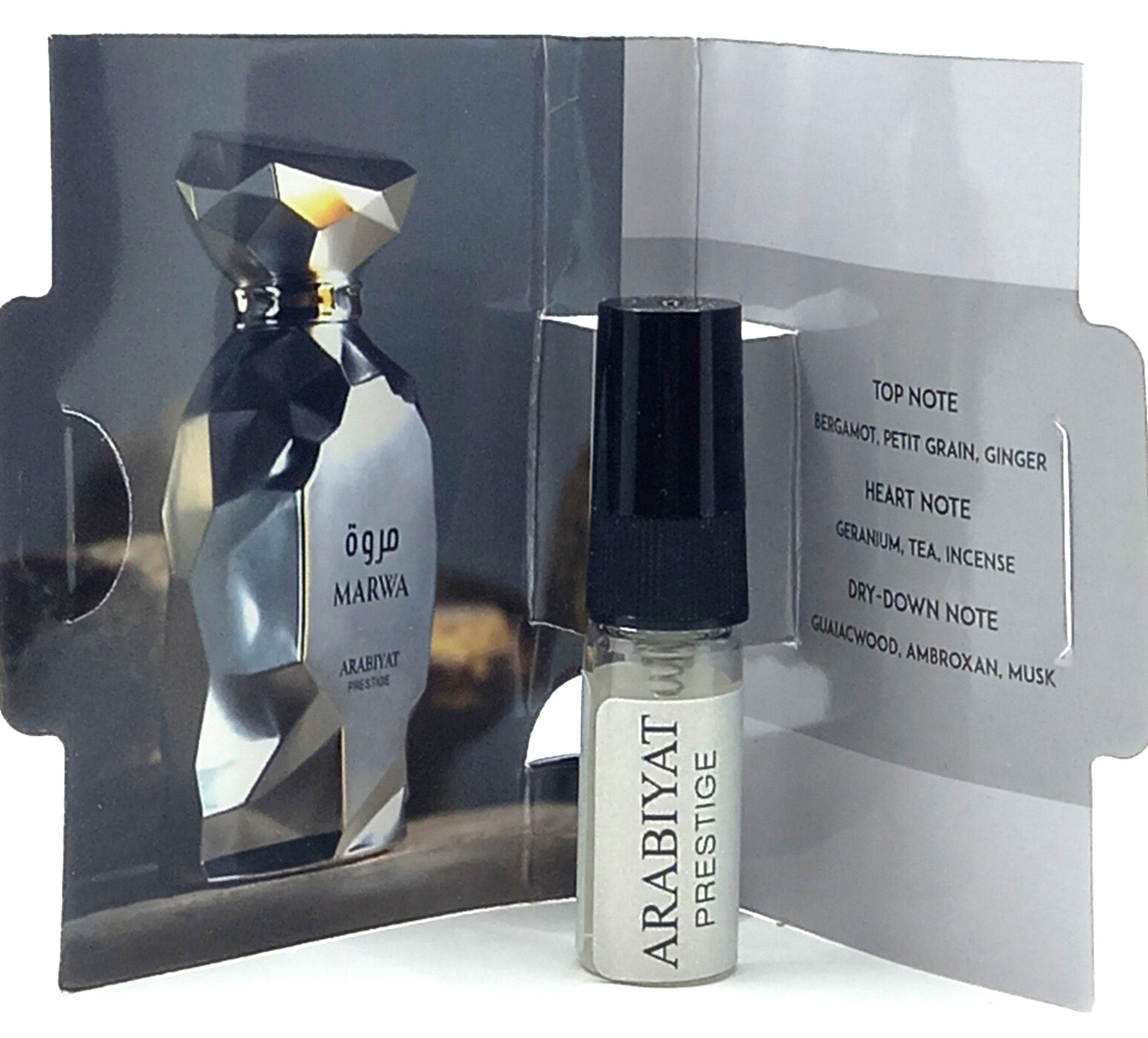 ARABIYAT PRESTIGE MARWA EDP VIAL SPRAY FOR MEN 0.03 Oz / 1.0 ml SAMPLE SIZE!!!