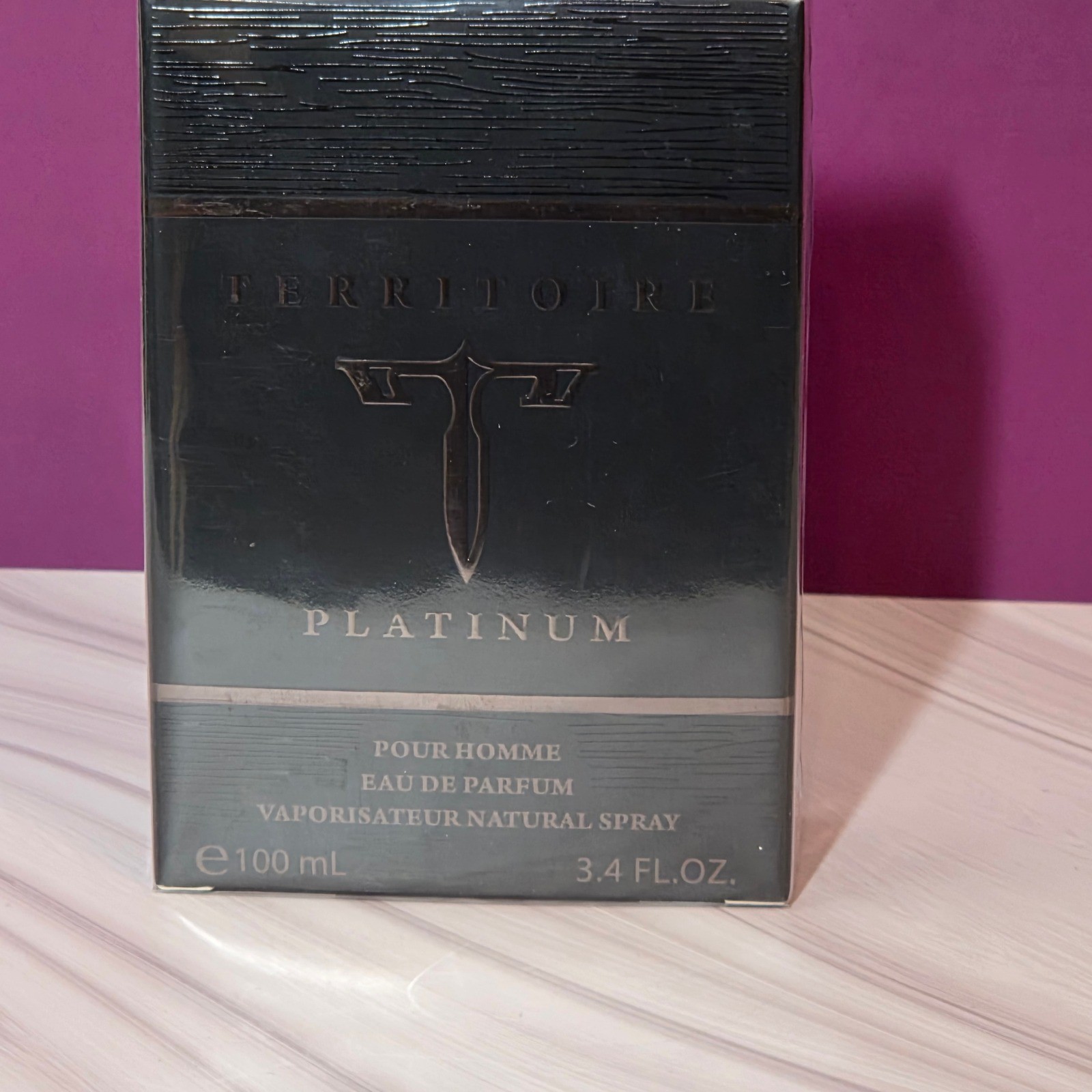 Territoire Platinum Eau De Parfum Mens 3 4 oz 100 ml New Sealed French Fragrance