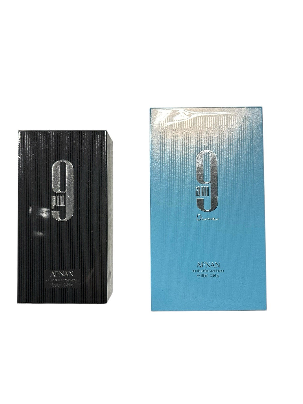 Afnan 9 PM & 9 AM Dive Unisex DUO 3.4 oz Eau de Parfum NEW/SEALED FreeShip