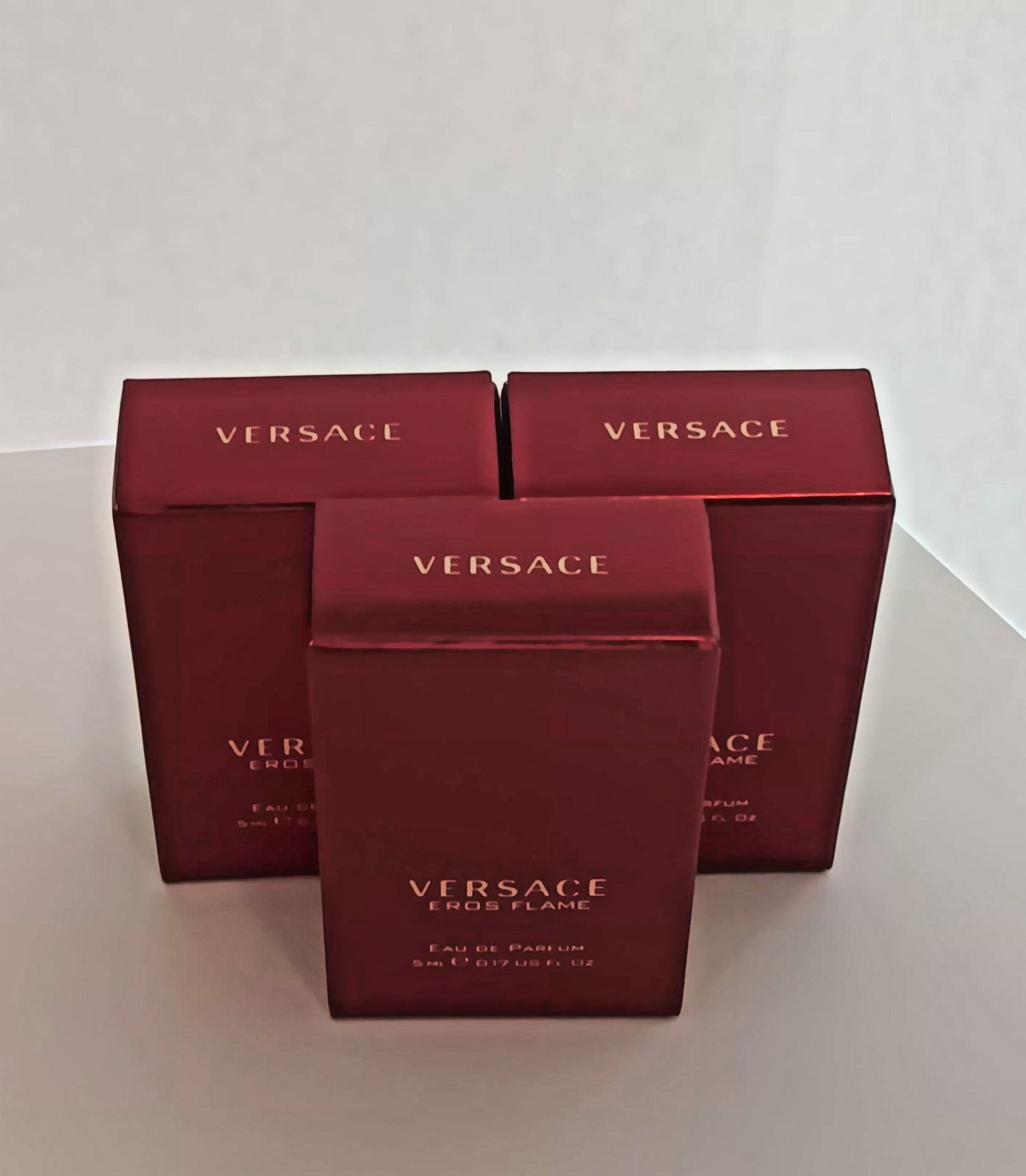 Versace Eros Flame 0.17 oz Mini 3 Pack New In Box Men’s Cologne Travel size