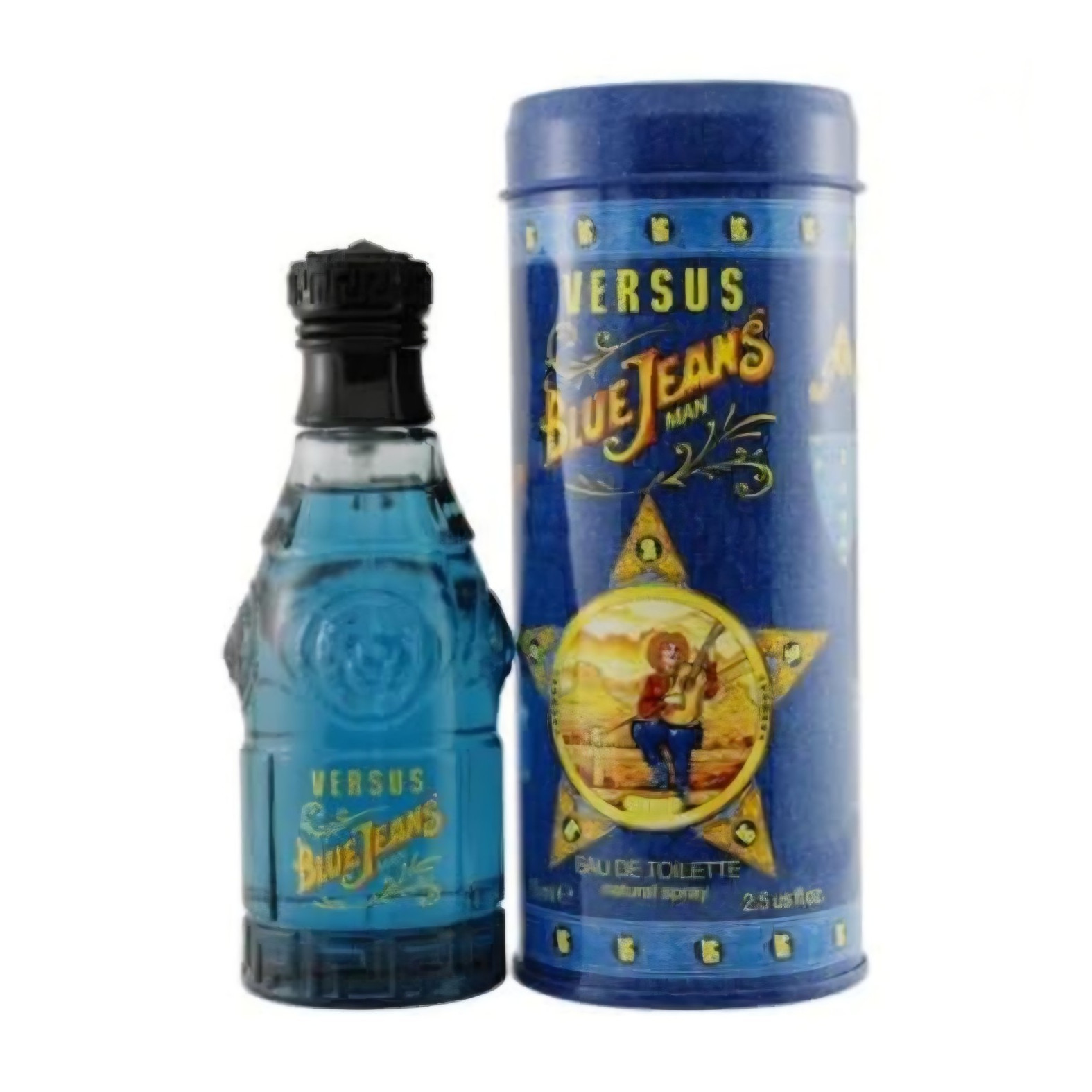 Versace Versus Blue Jeans Man Eau de Toilette Spray, Regular Size 2.5 fl oz