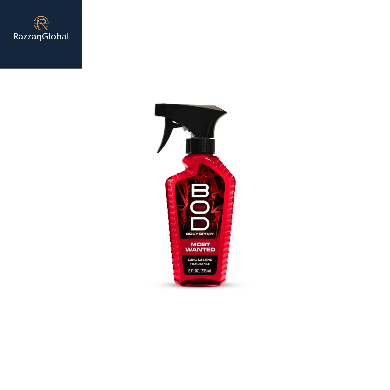 Bod Man Most Wanted Body Spray for Men, 8 fl.oz