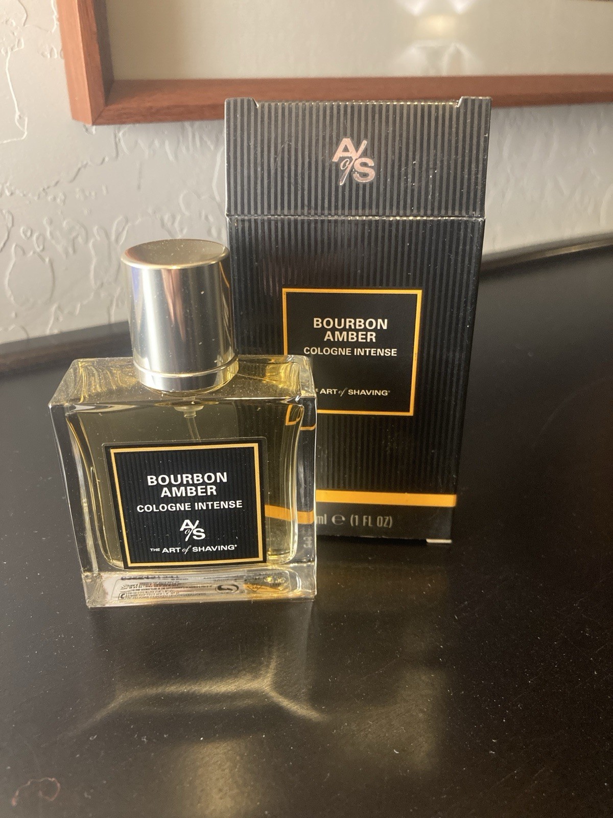 The Art of Shaving Bourbon Amber Cologne 1 FL oz 30 ML RARE DISCONTINUED W/Box