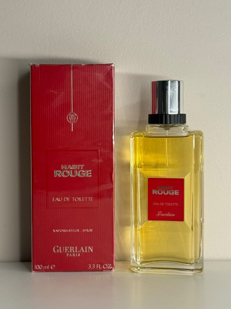 Habit Rouge by Guerlain 3.3oz/100mL Men’s EDT Spray NIB