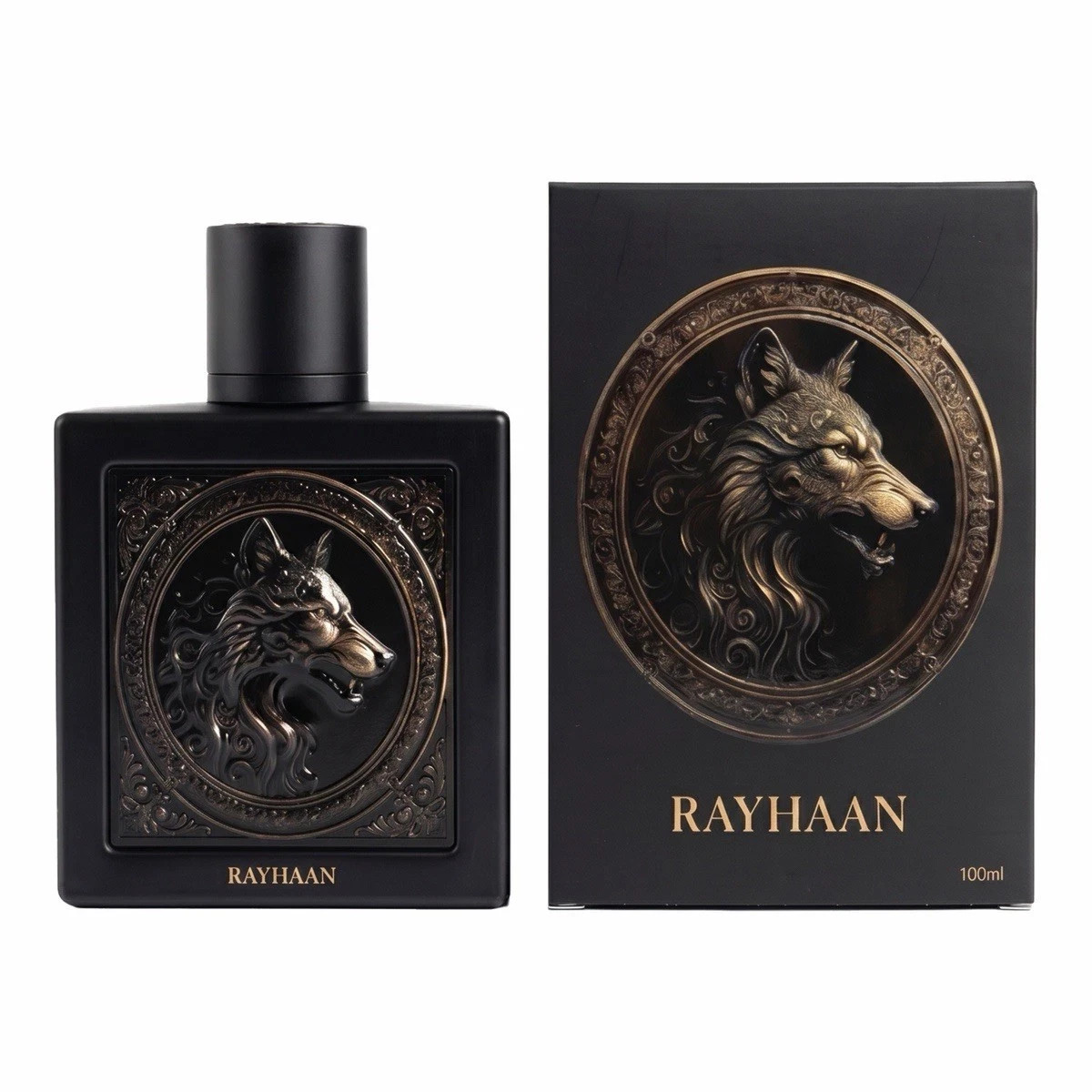 Rayhaan Wolf Eau De Parfum 100ml 3.4oz Men’s Sweet Spicy Gourmand Perfume NIB