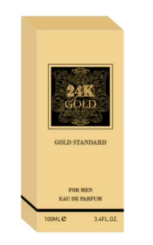 4pcs Men’s Perfume 24k Gold Gold Standard ED Parfum 3.4 FL OZ