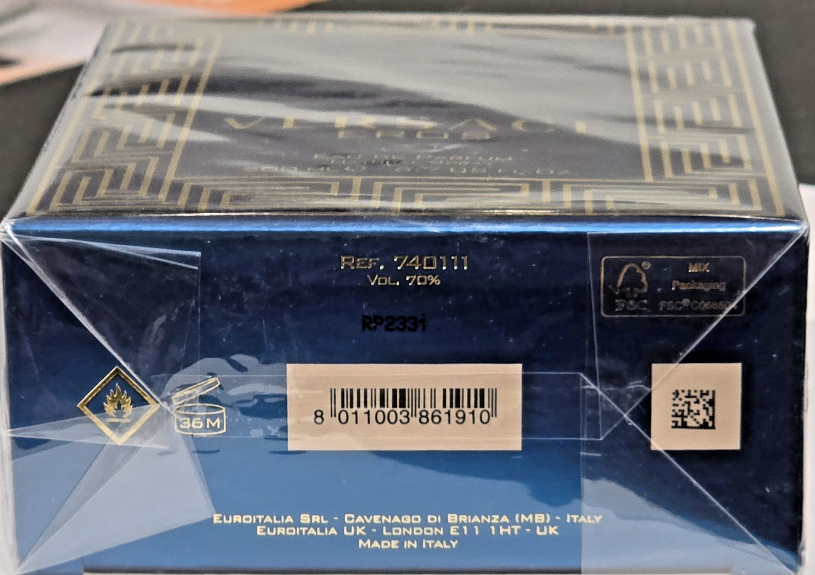 $190 MSRP- Versace Men’s Eros EDP Spray 200 ML, Lot RP2331- Authentic & Sealed