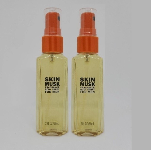 (2 PACK) Skin Musk for Men Body Spray 2oz – Clean, Masculine Scent – RARE!