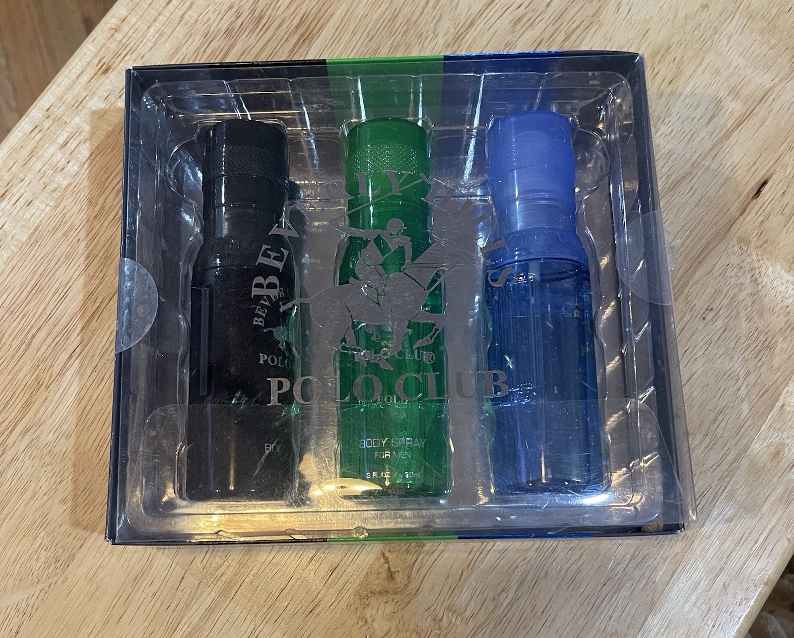 Beverly Hills Polo Club BHPC Collection 3-Piece Body Spray Men’s Set Gift Set