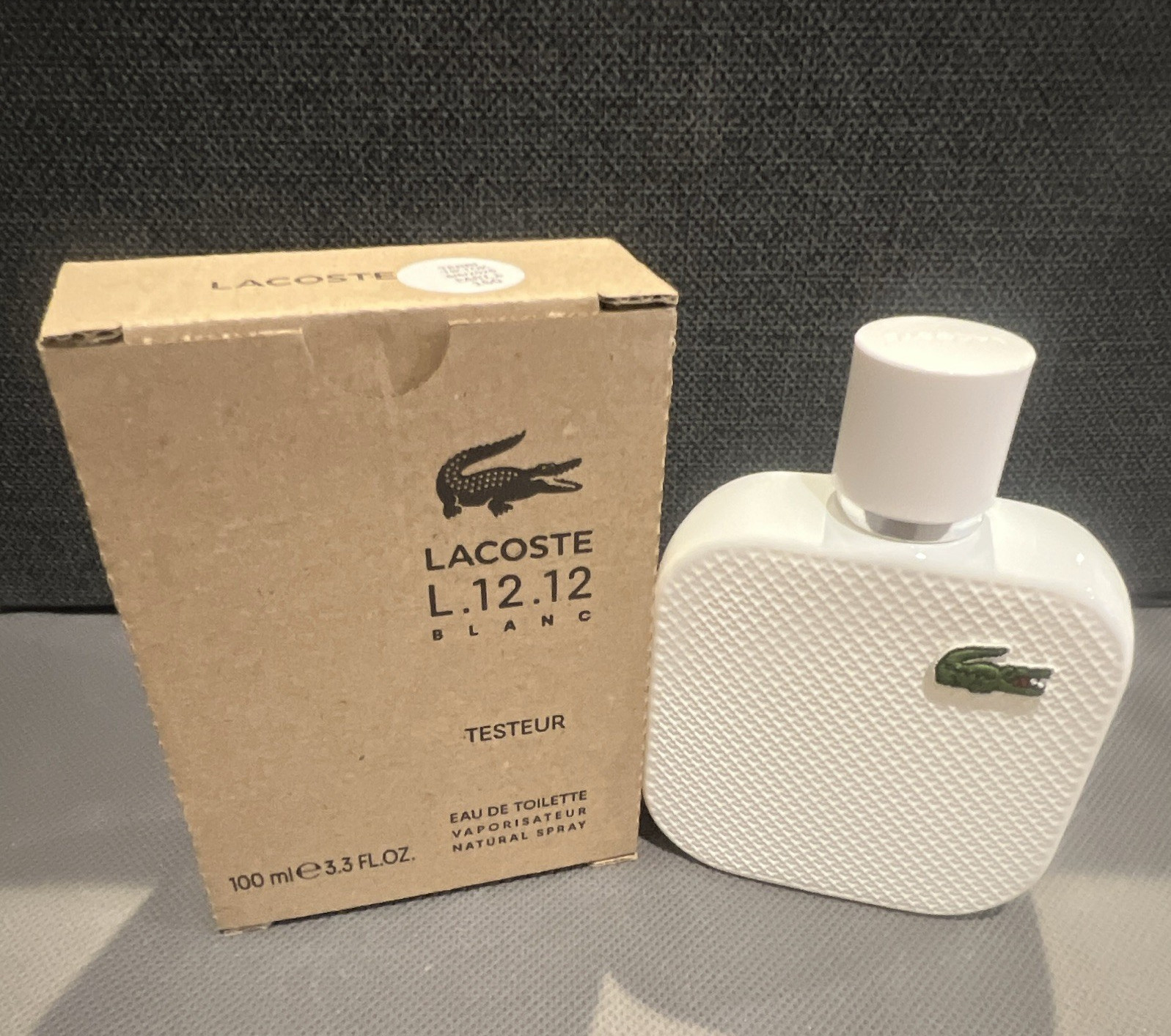 Lacoste L.12.12 Blanc Eau de Toilette Spray Tester Size 3.3 fl oz