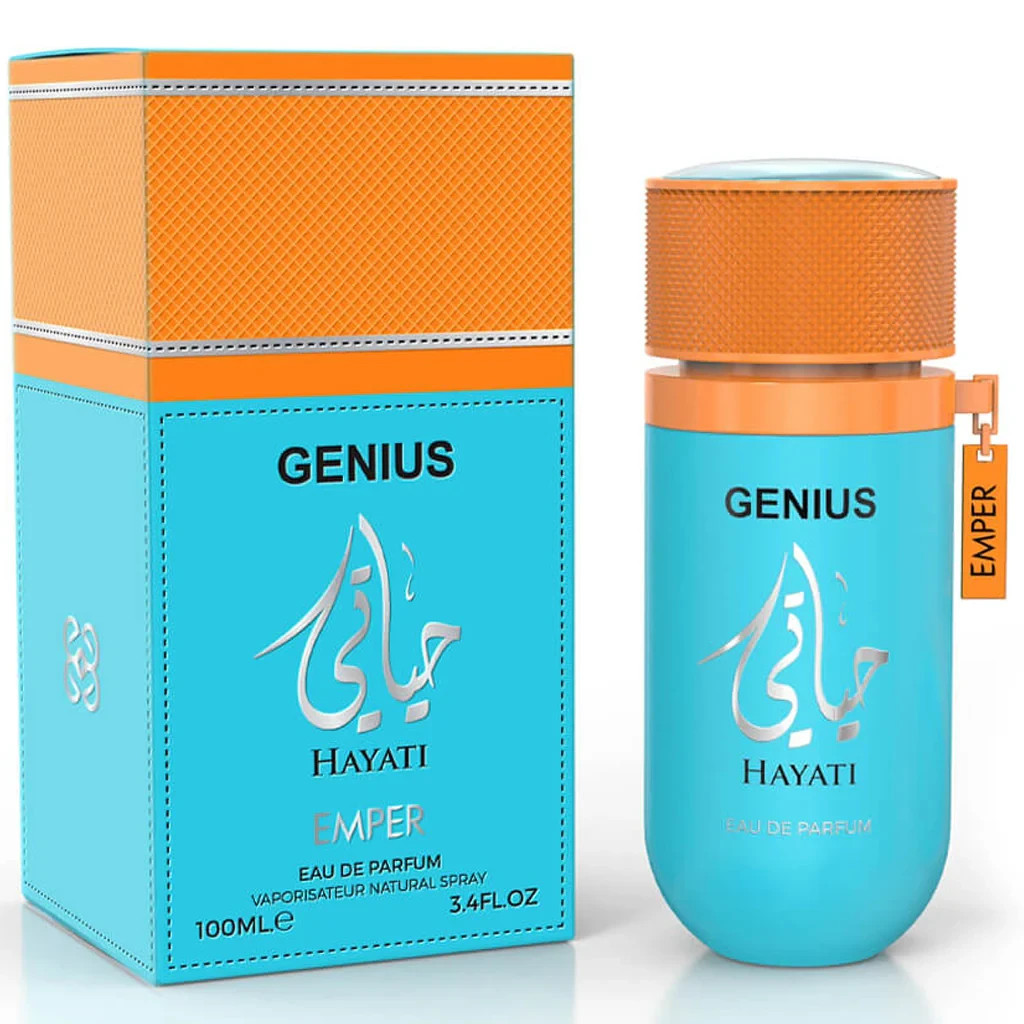 Emper Genius Hayati Eau de Parfum 3.4 oz /100 ML ORIGINAL NEW IN BOX SEALED