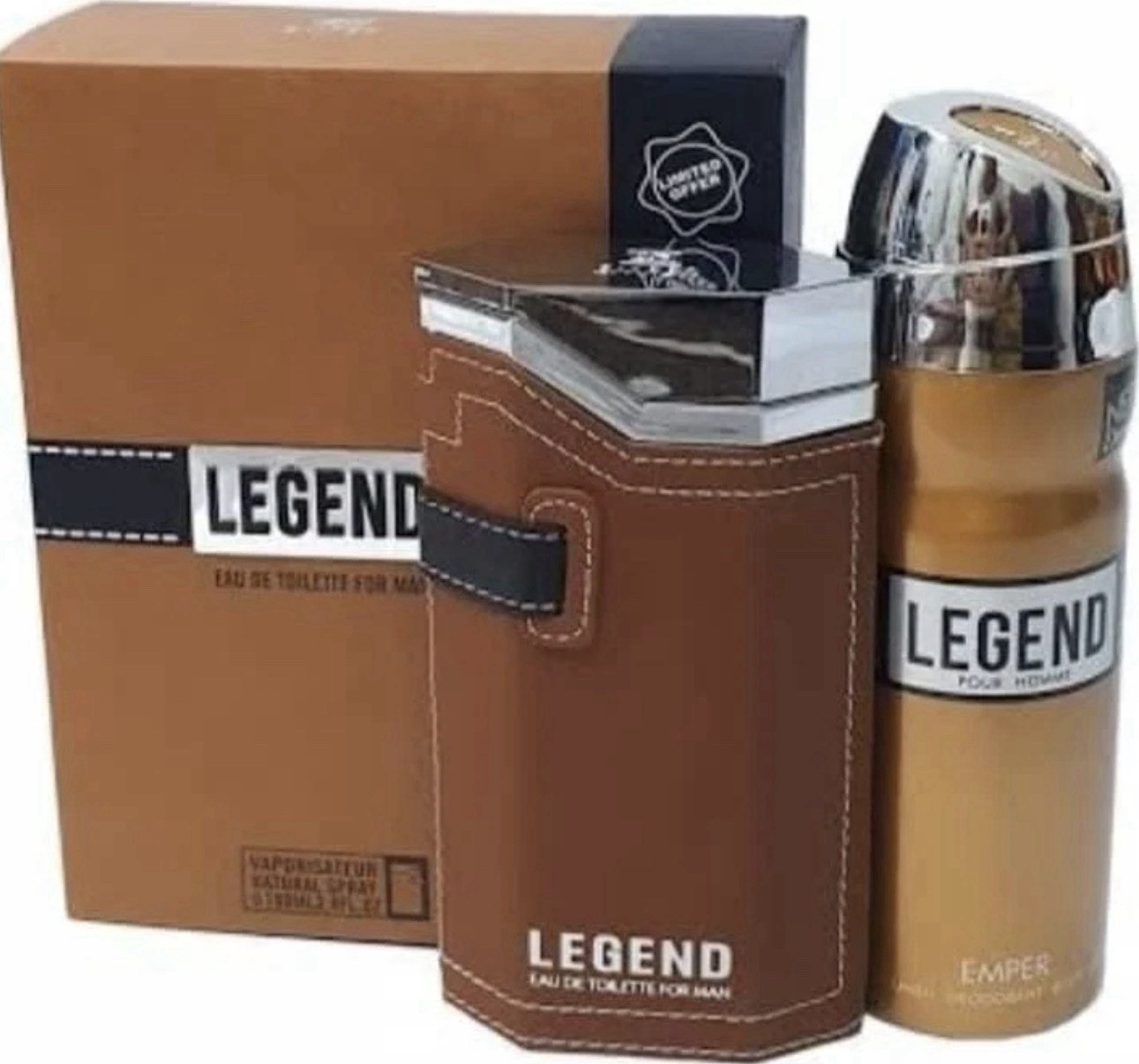 Emper Legend Pour Homme Eau de Toilette Spray for Men Regular Size 0.3 fl oz
