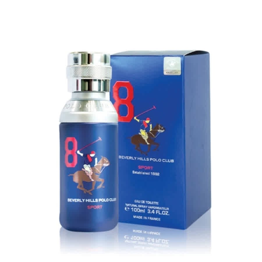 Beverly Hills Polo Club Men’s No 8 EDT 3.4 oz Fragrances 8718719850060