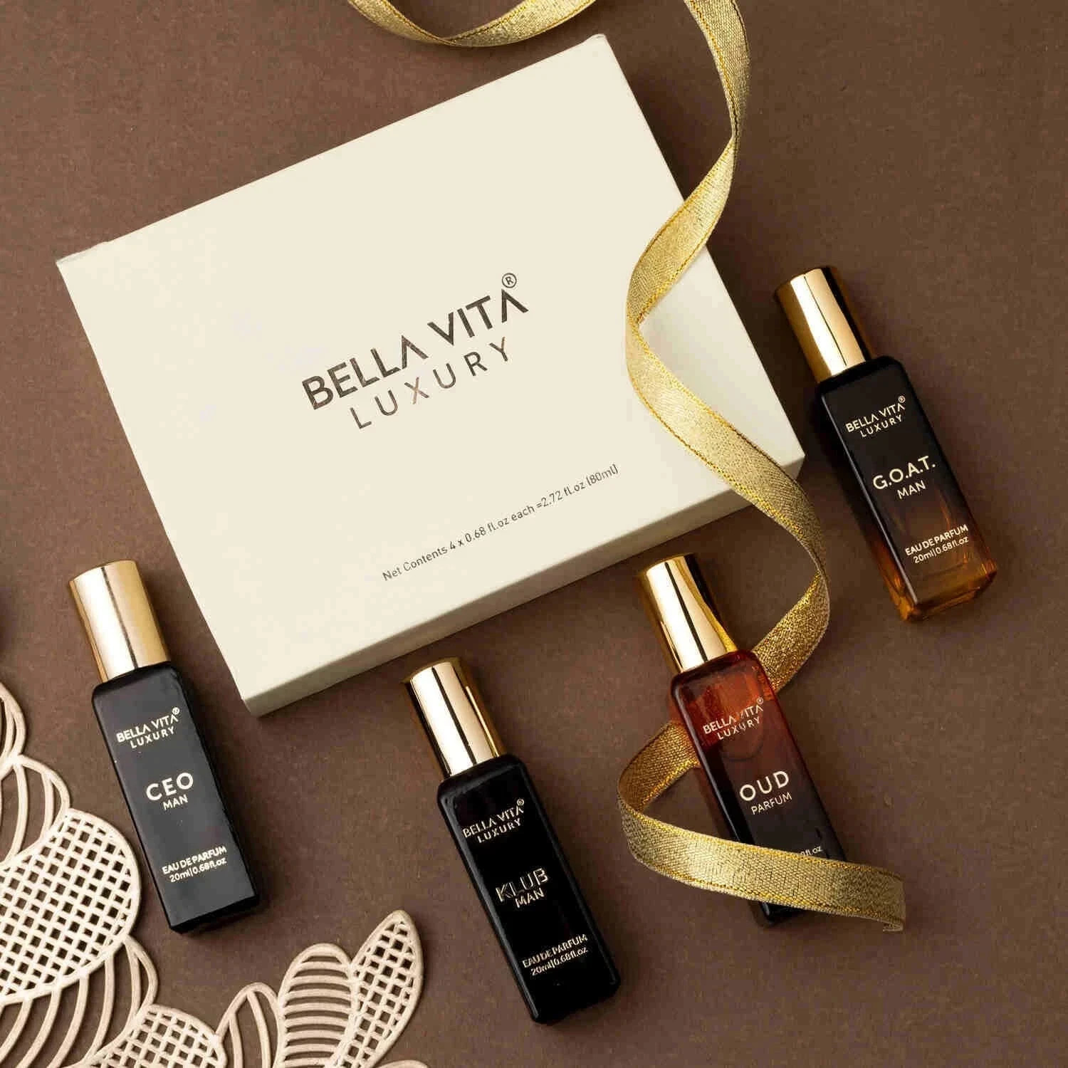 Bella Vita Luxury Perfume EAU DE PARFUM Gift Set For Men – (4 x 20mls) free ship