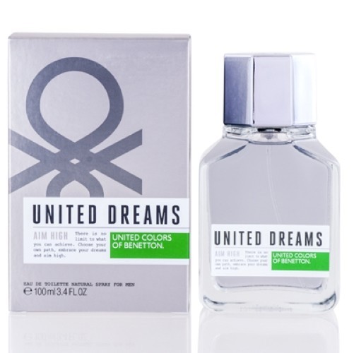 United Dreams Aim High by Benetton EDT 3.4 oz 100 ml Spray for Men Fresh Scent