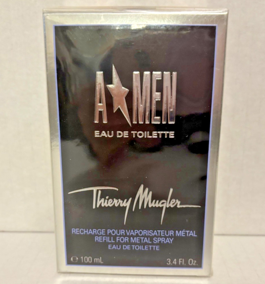 A Men by ThierryMugler for Men 3.3 oz Eau de Toilette Refillable Rubber Spray