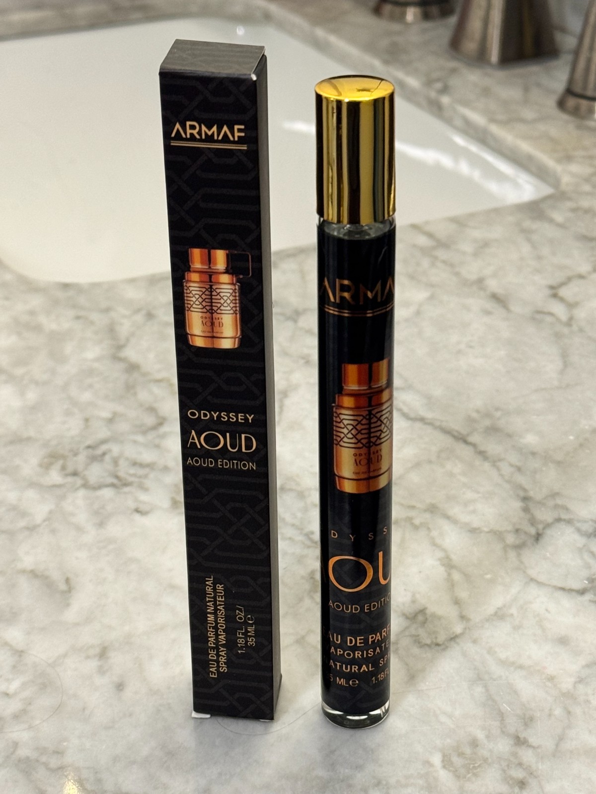 Armaf Odyssey Aoud Edition EDP 35ml 1.18oz Travel Spray New in Box Unisex