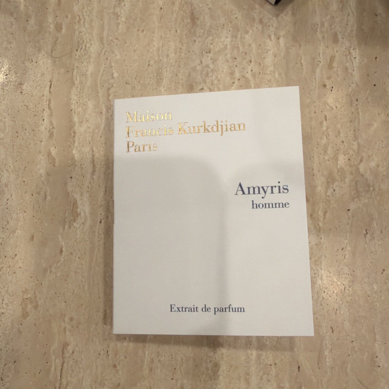 Maison Francis Kurkdjian Amyris Homme Extrait de Parfum Sample Spray .06oz, 2ml