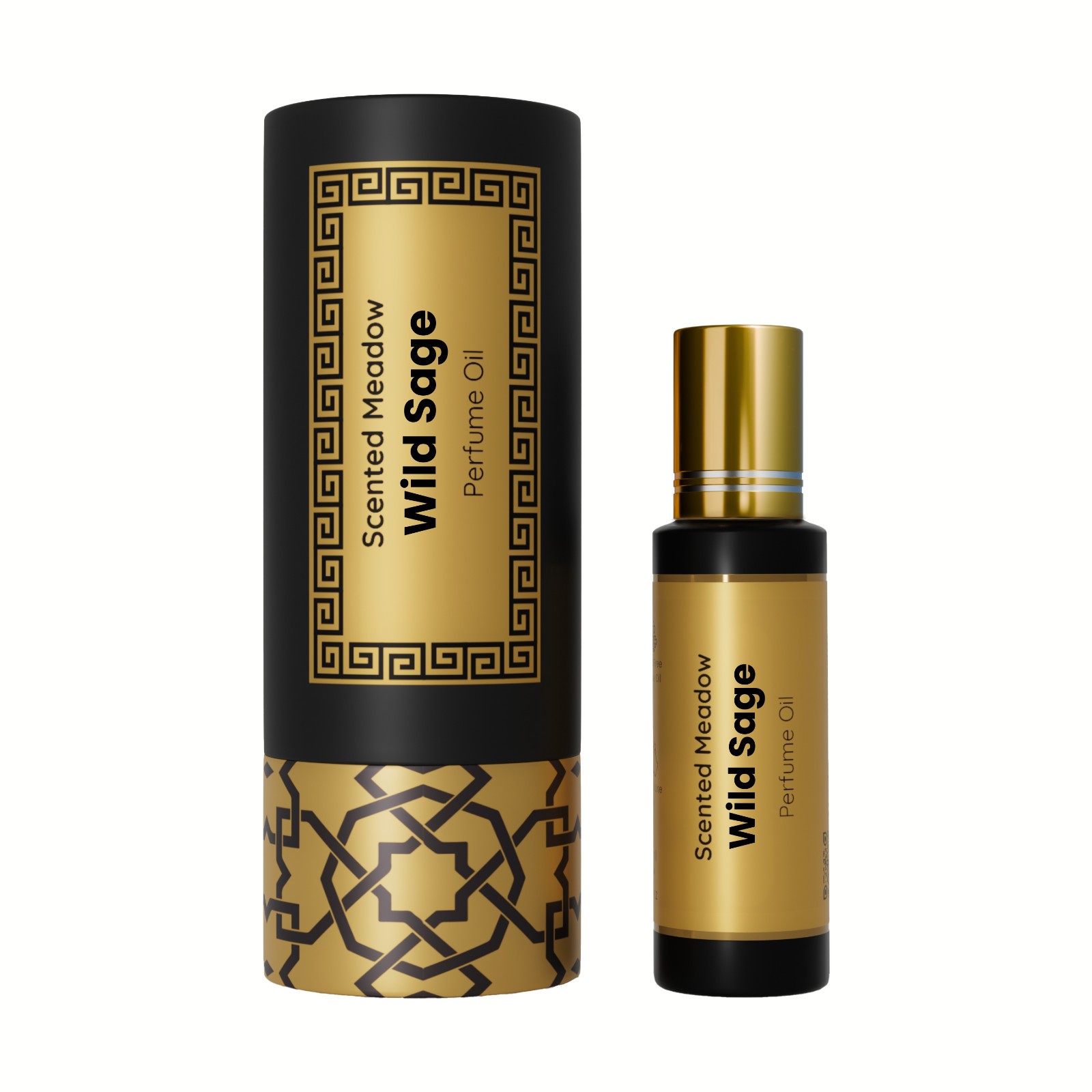 Scented Meadow Wild Sage Roll-On Perfume Oil for Men – 0.5 fl oz (15 ml)
