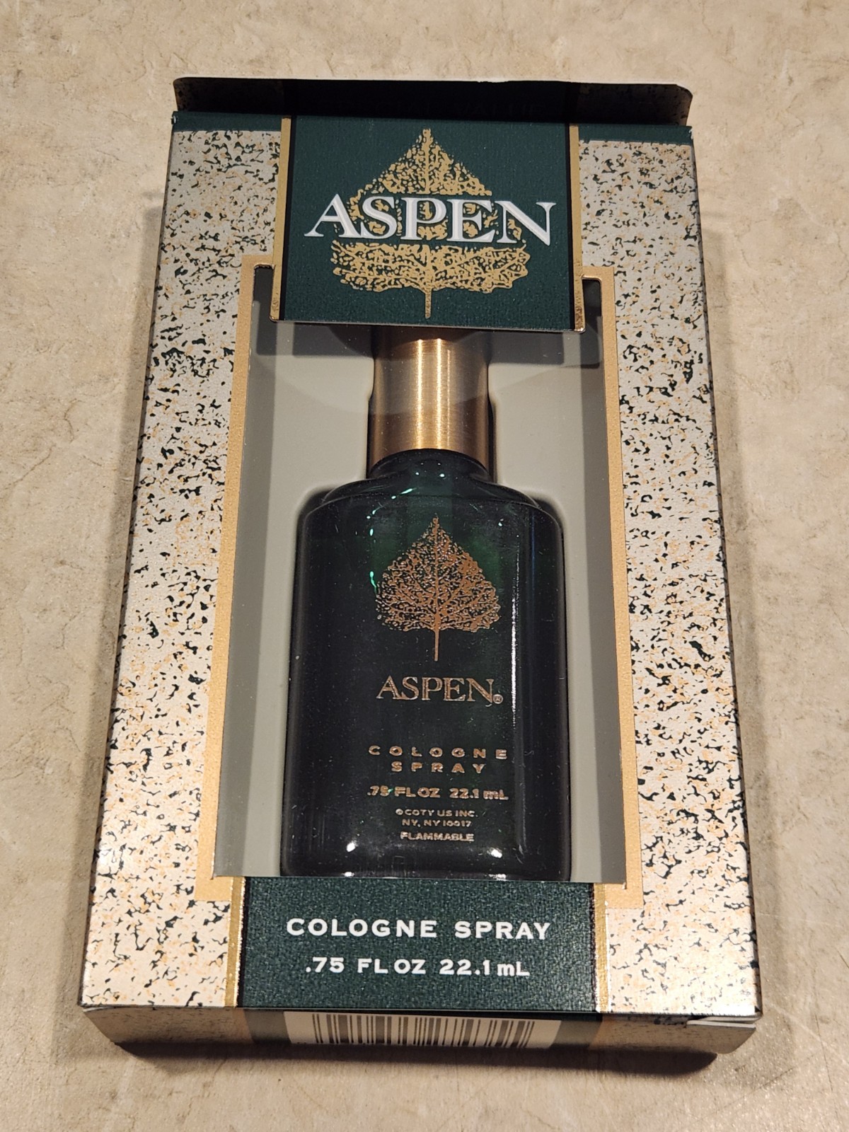 Aspen by Coty Cologne For Men .75 oz / 22.1 ml Spray -Original Formula-VINTAGE