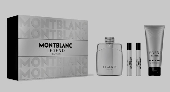 Mont Blanc Legend Elixir 3Pces Set 3.4 oz Parfum+S/G+2x.25 Mini New In Box