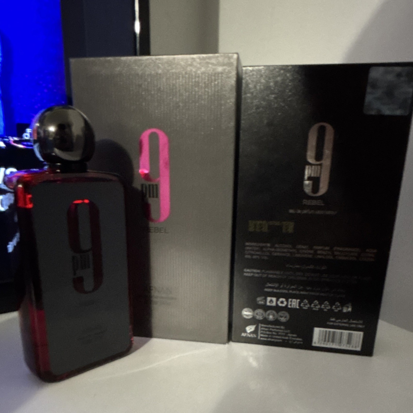 Afnan 9pm Rebel Eau de Parfum Spray 3.4 fl oz / 100ml Regular Size