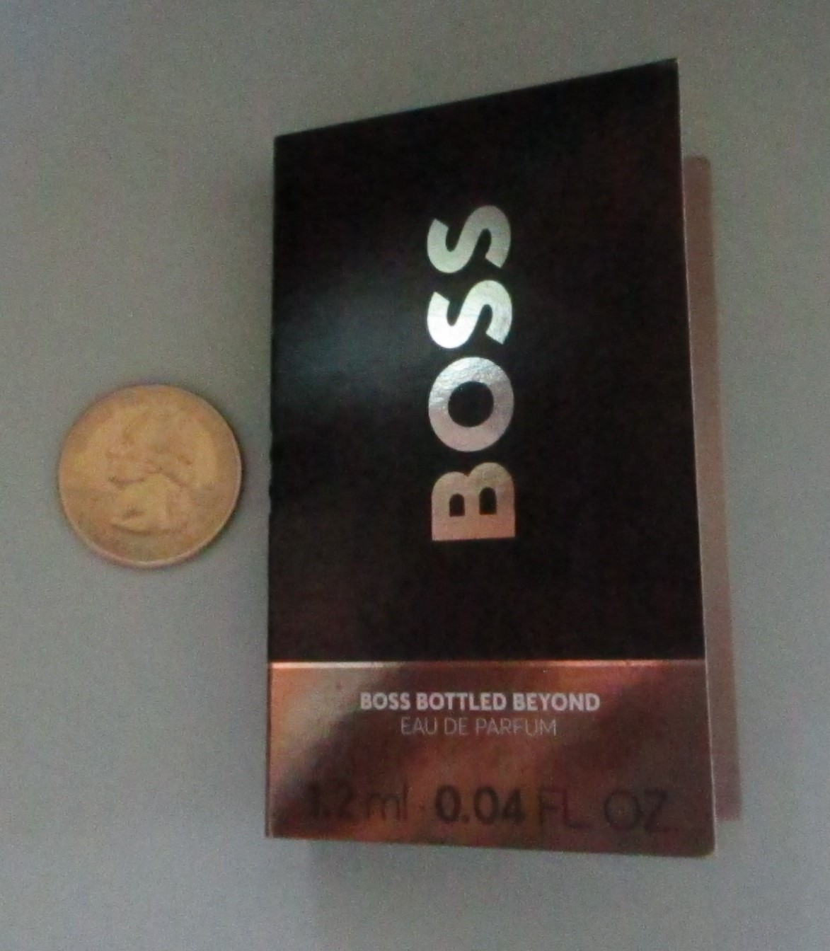 HUGO BOSS BOTTLED BEYOND EAU DE PARFUM Spray SAMPLE .04oz / 1.2ml NIP