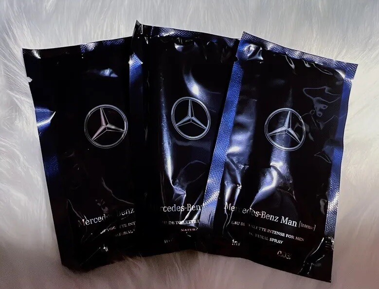MERCEDES BENZ-“MAN INTENSE” EDT SPRAY SAMPLE VIAL 1ML-12 Count-(NEW IN BAG)