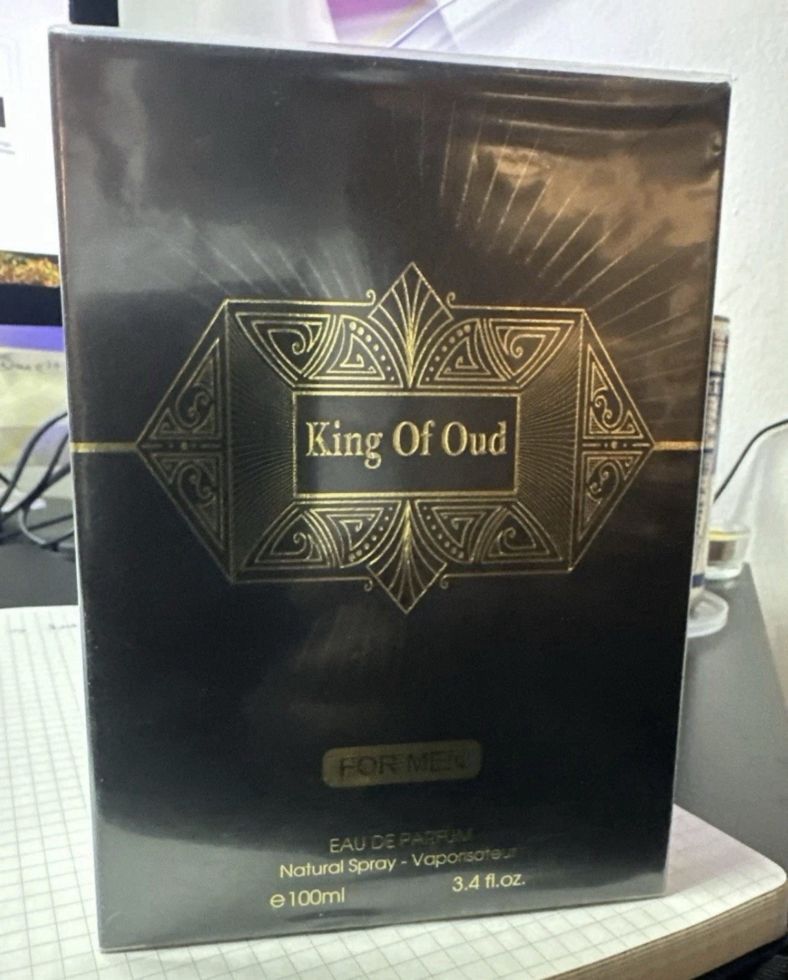 King King Of Oud for Men Eau de Parfum Spray, Oud Scent 3.4 fl oz