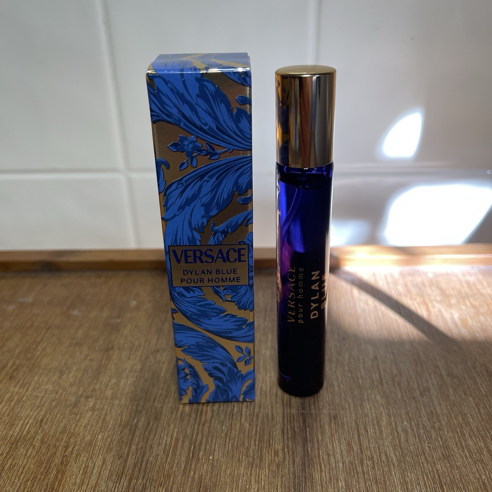 Versace Dylan Blue Pour Homme Travel Spray 0.3 Fl Oz, NIB