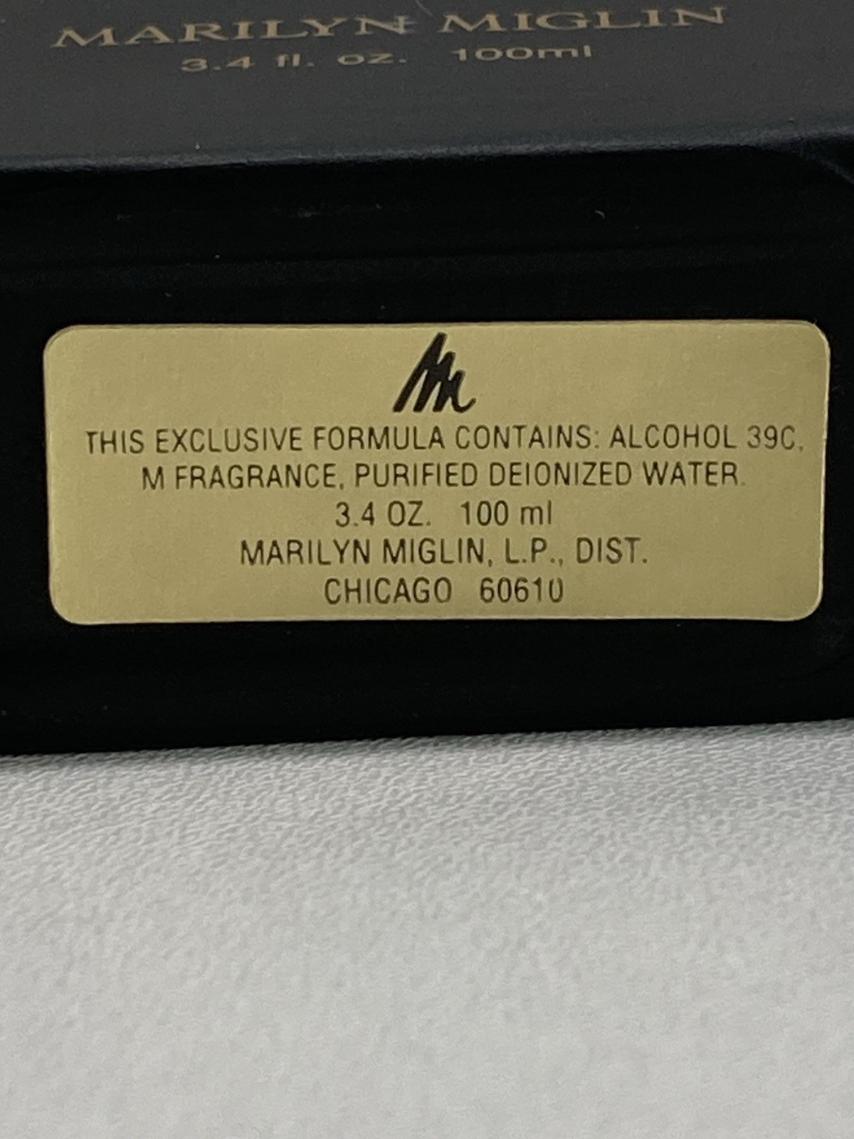 Marilyn Miglin M For Men NEW EDT Cologne Spray 3.4oz/100ml “See Description”