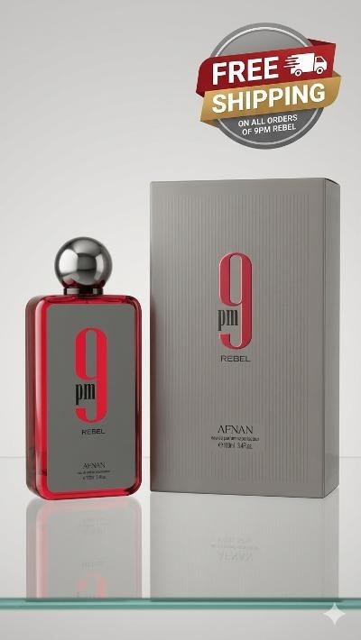 Afnan 9pm Rebel Eau de Parfum 100ml 3.4oz Spray – Brand New in Box