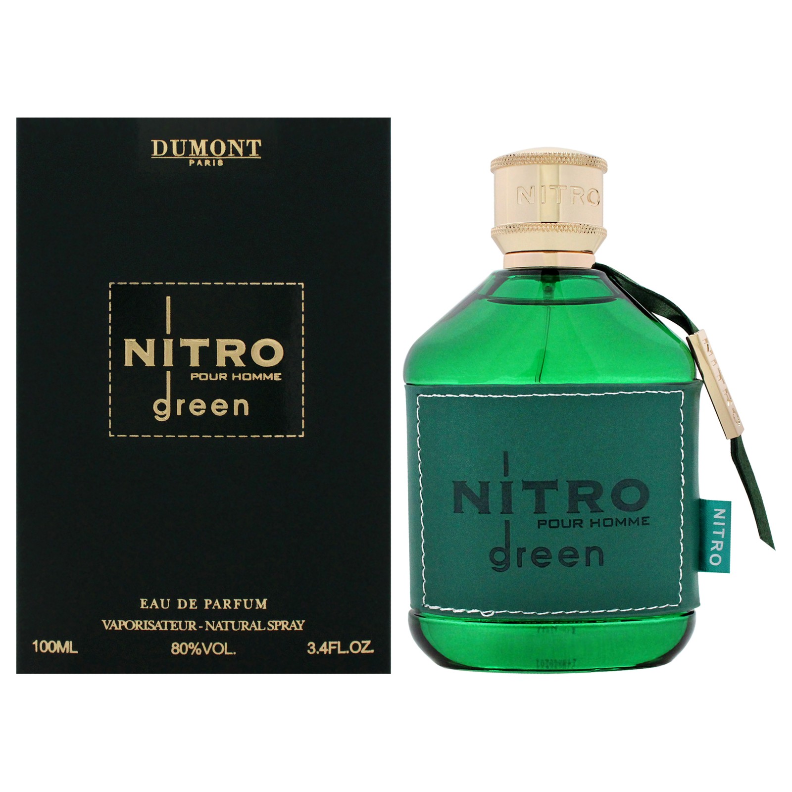 2 Pack Nitro – Green by Dumont for Men – 3.4 oz EDP Spray