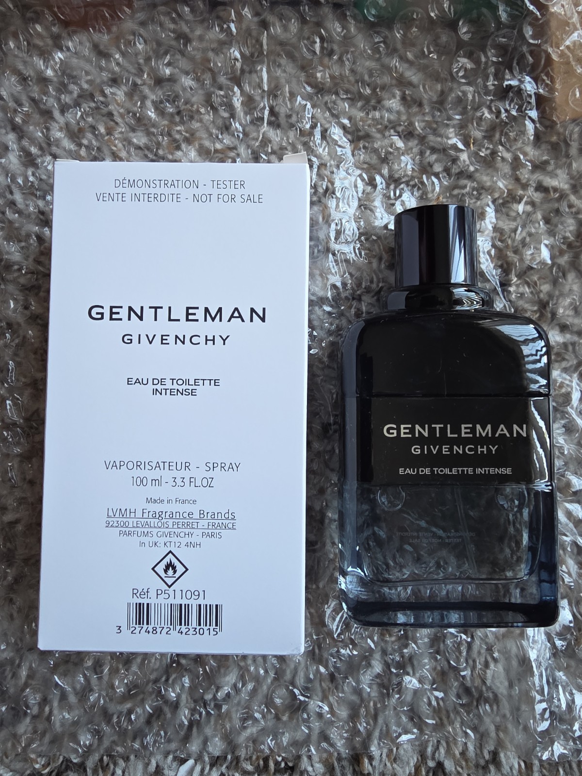 Givenchy Men’s Gentleman Intense EDT Spray 3.3 oz (Tester) Fragrances