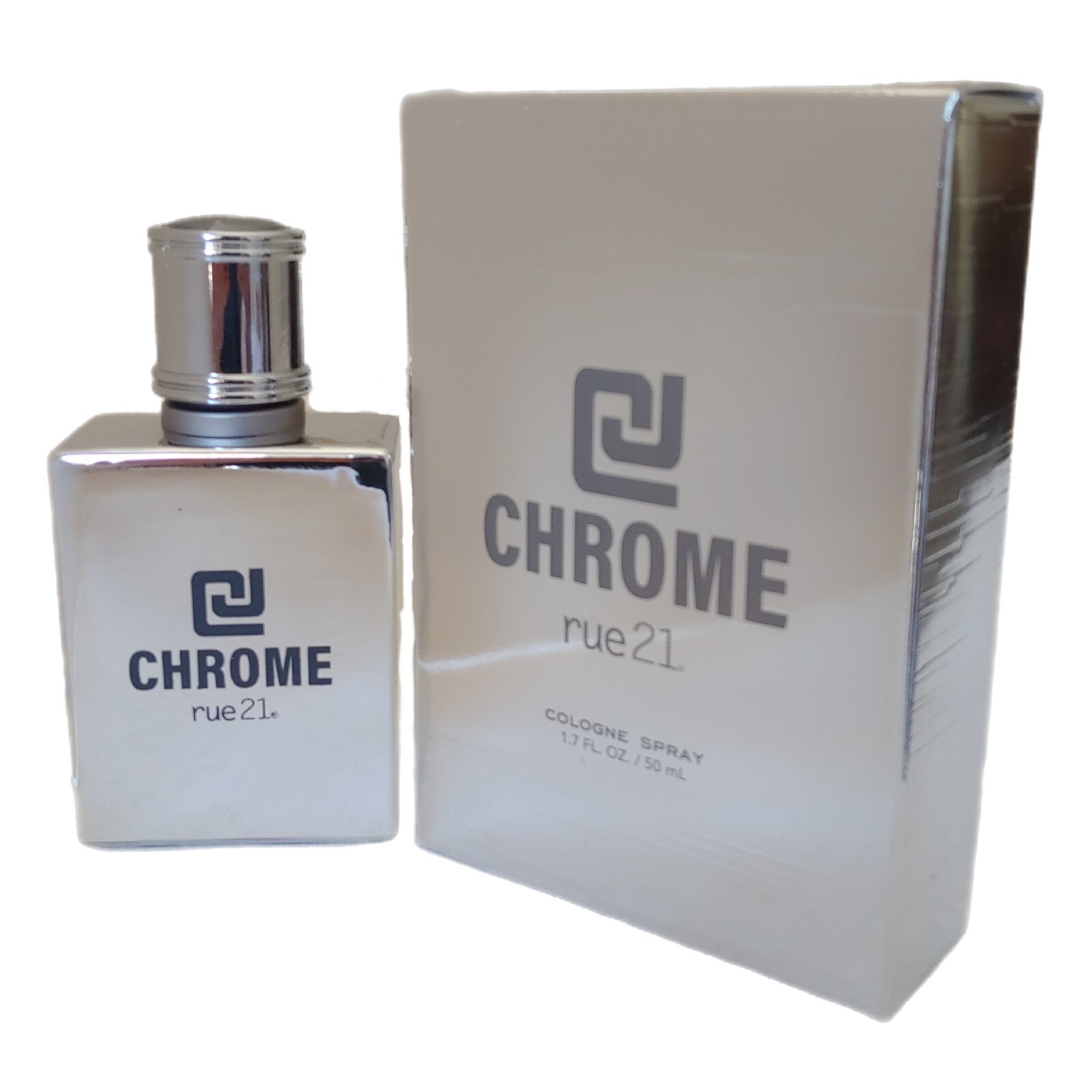 Rue 21 Exclusive CJ Chrome Men Cologne Spray 1.7 oz Fragrance New in Box