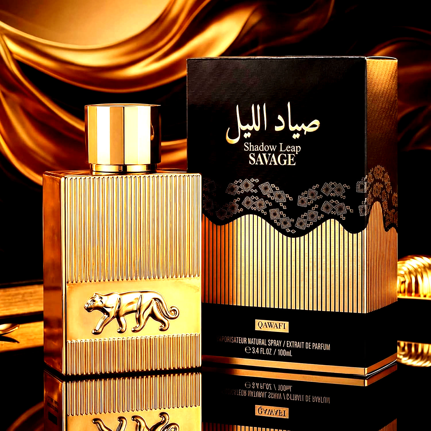 QAWAFI Shadow Leap-Savage For Men. 3.4oz. Extrait DE Parfum. NIB & Sealed