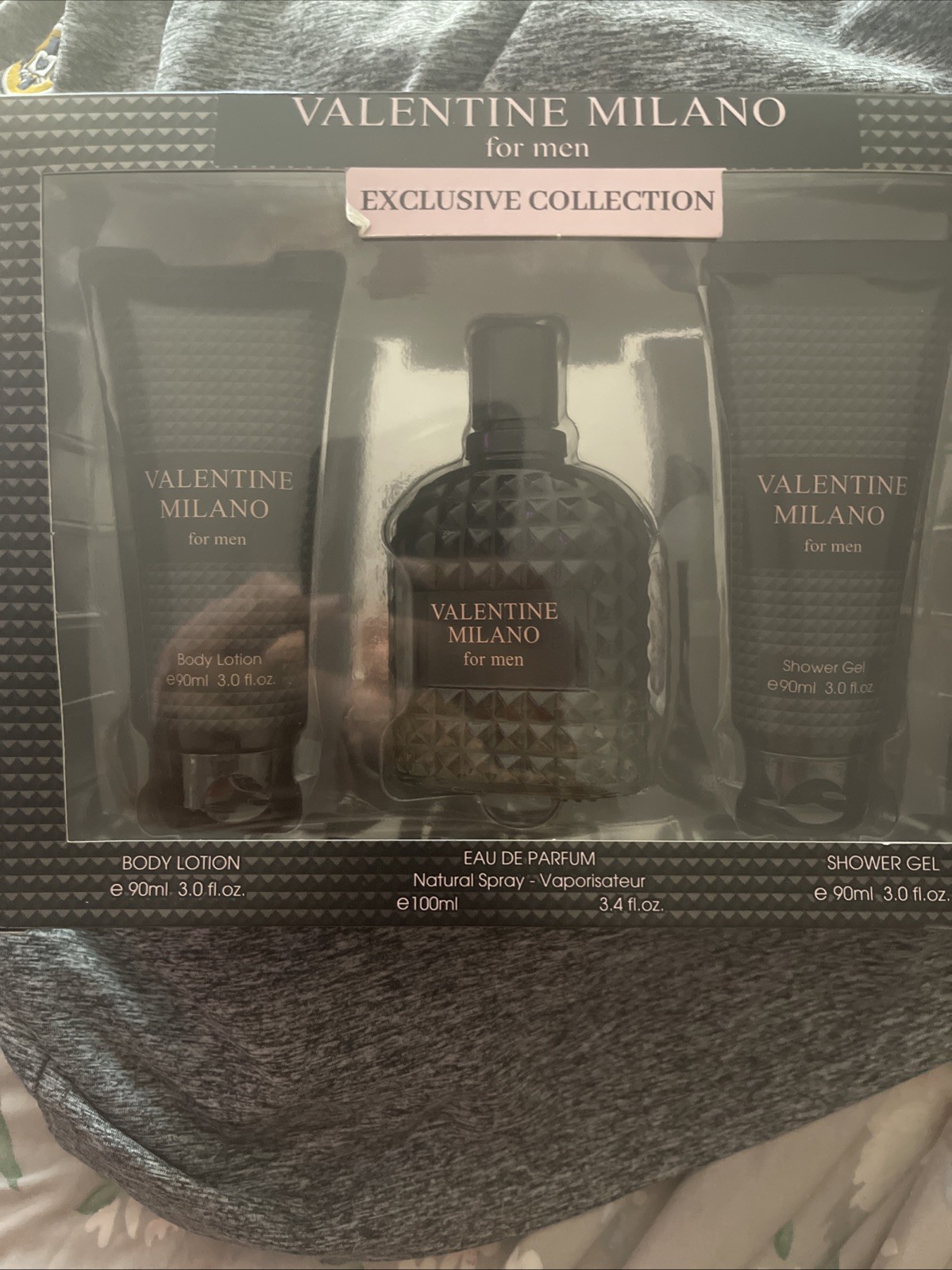 Valentine Milano Cologne for Men 3.4oz/100 ml Eau De Parfum Natural Spray, New