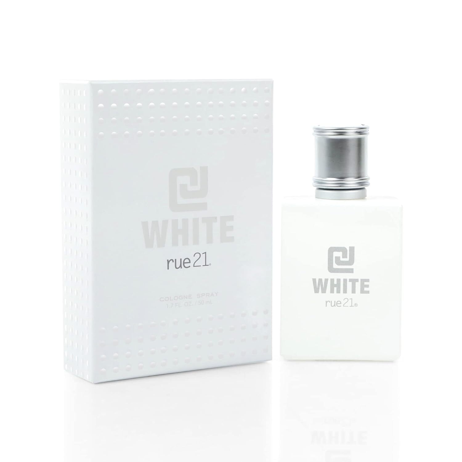 NP Rue21 CJ Mens White Eau De Cologne Spray Bottle – 1.7 fl.oz, 50ml