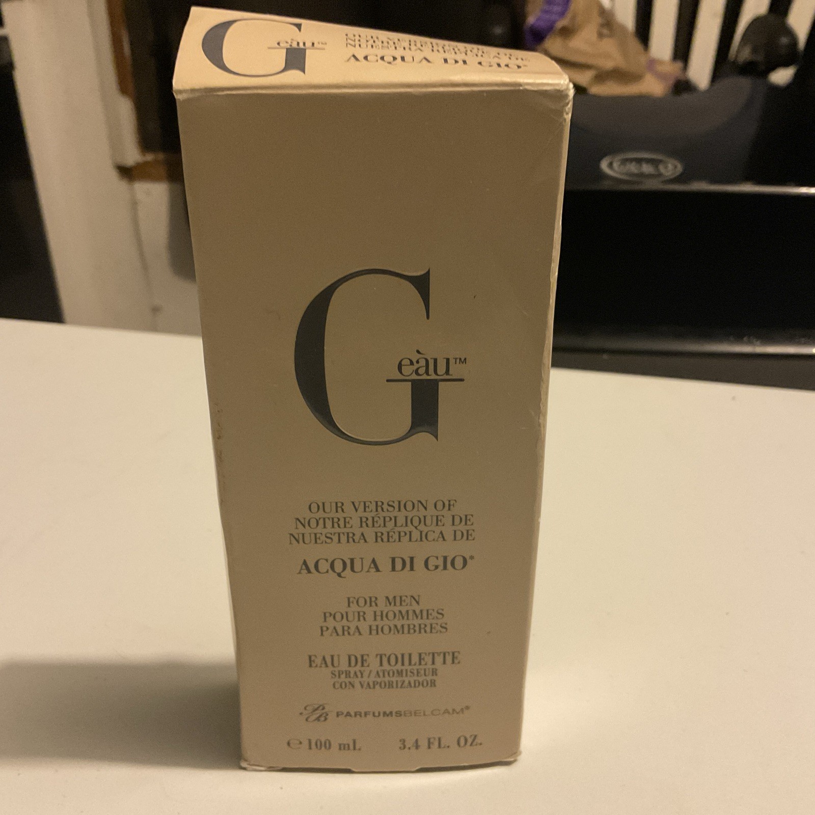 Parfums Belcam Perfume for Men G eàu EDT 3.4oz