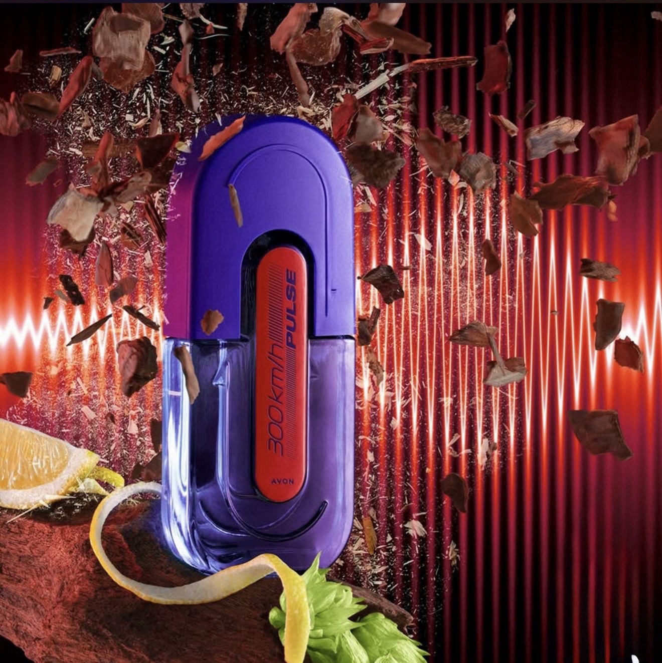 300 KM/H PULSE (CITRUS AROMA) EAU DE TOILETTE 100ML BY AVON NEW-SEALED BOX