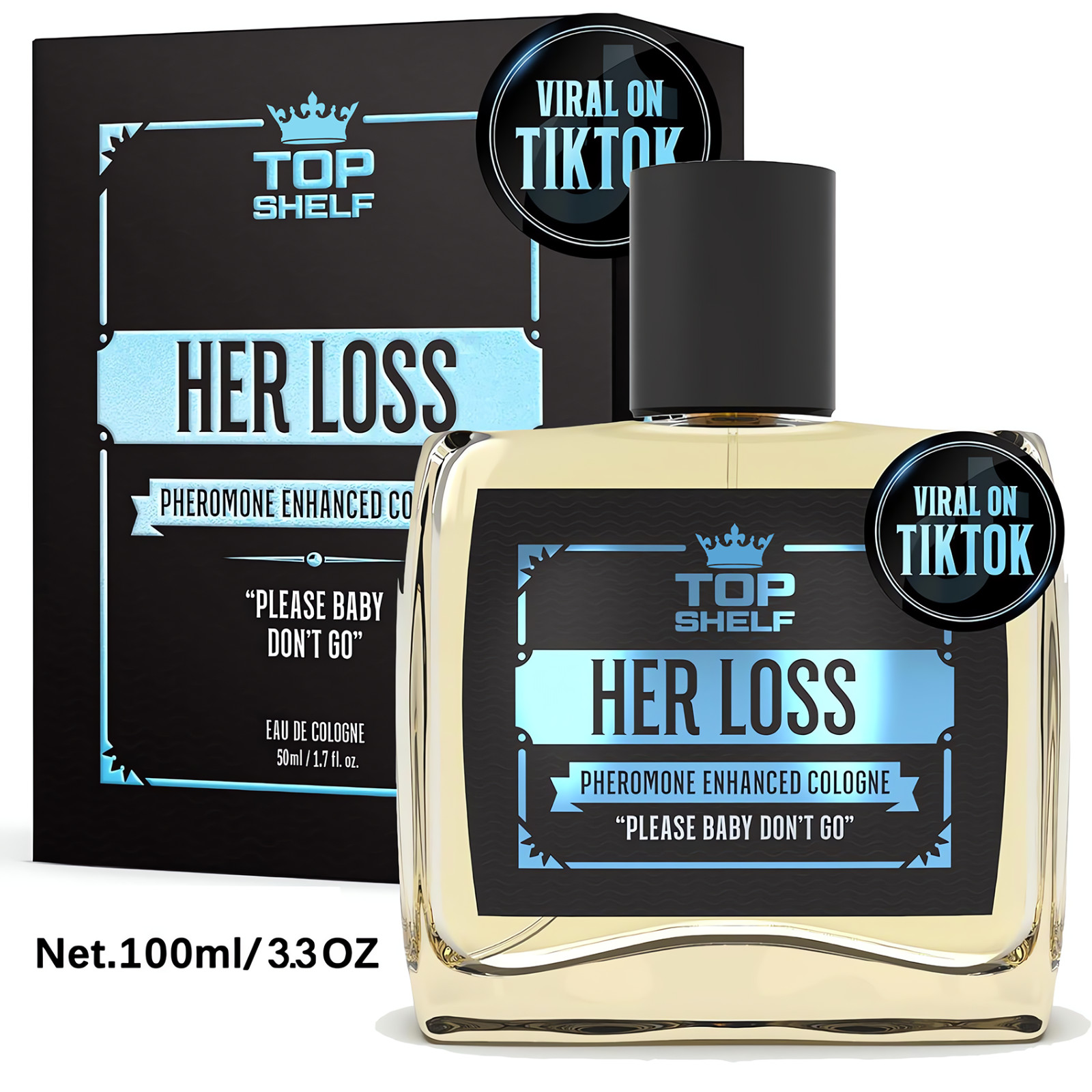 Her Loss – 3.4oz Men’s Pheromone Fragrance Raw Attraction & Confidence