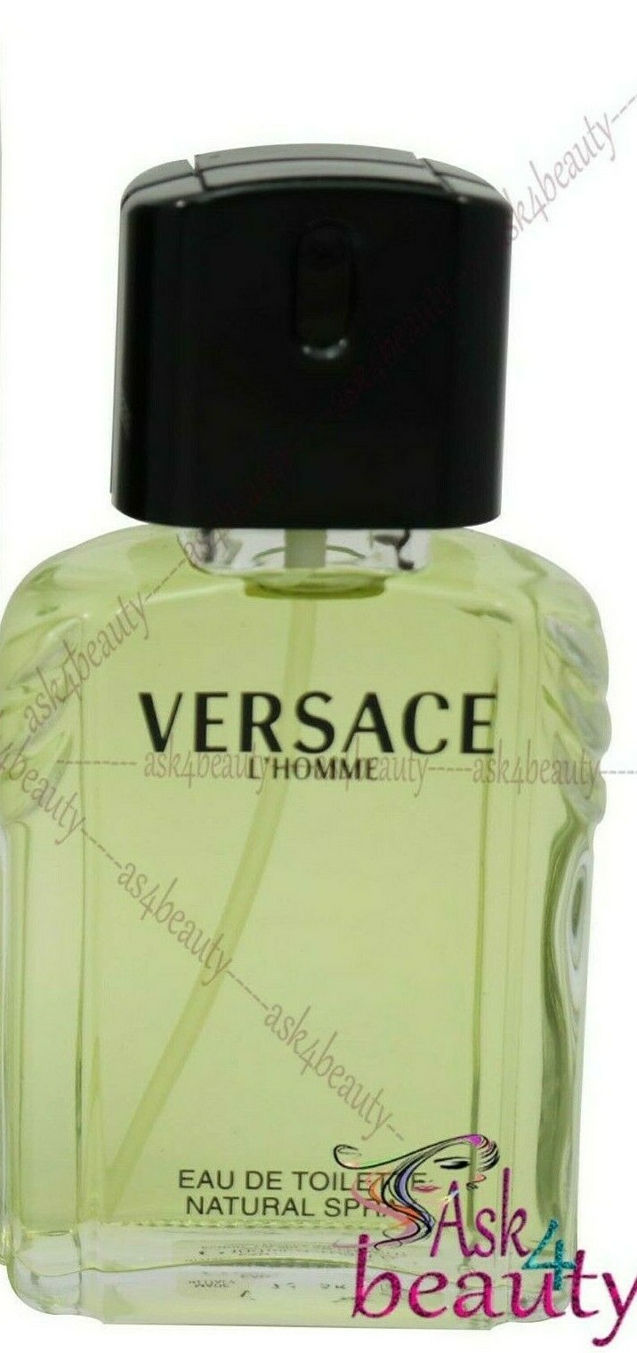 Versace L’Homme By Versace 3.4oz/100ml Edt Spray For Men New Same As Picture