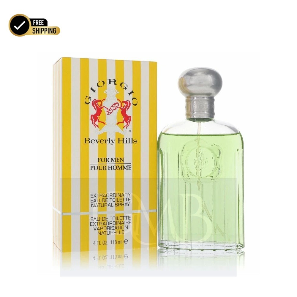 Giorgio for Men Eau de Toilette Spray 4.0 oz 118 ml Cologne for Men New in Box