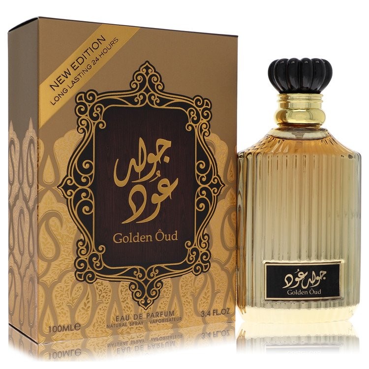 Lattafa Asdaaf Golden Oud by Lattafa Eau De Parfum Spray (Unisex) 3.4 oz For Men