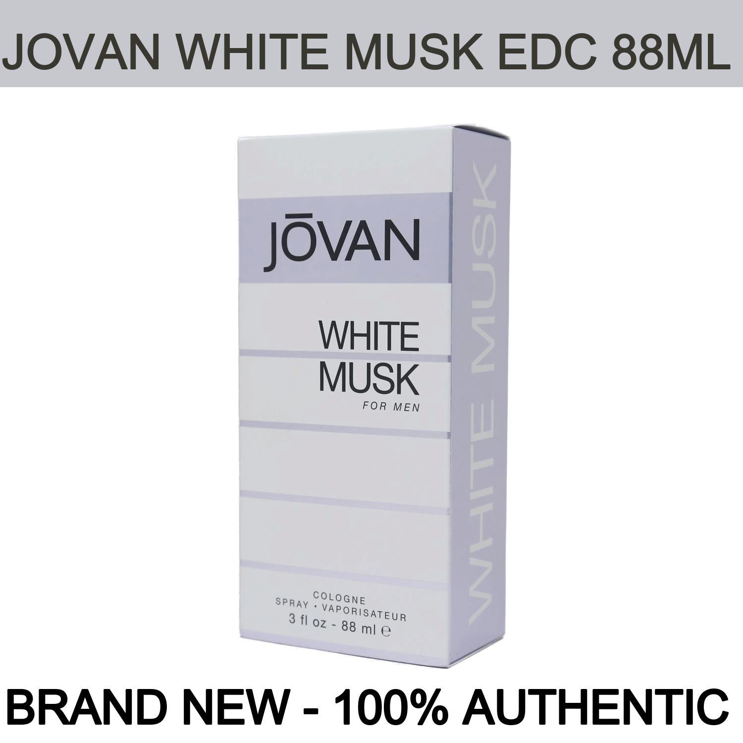 Jovan White Musk Cologne for Men – 3oz / 88ml, Brand New Spray