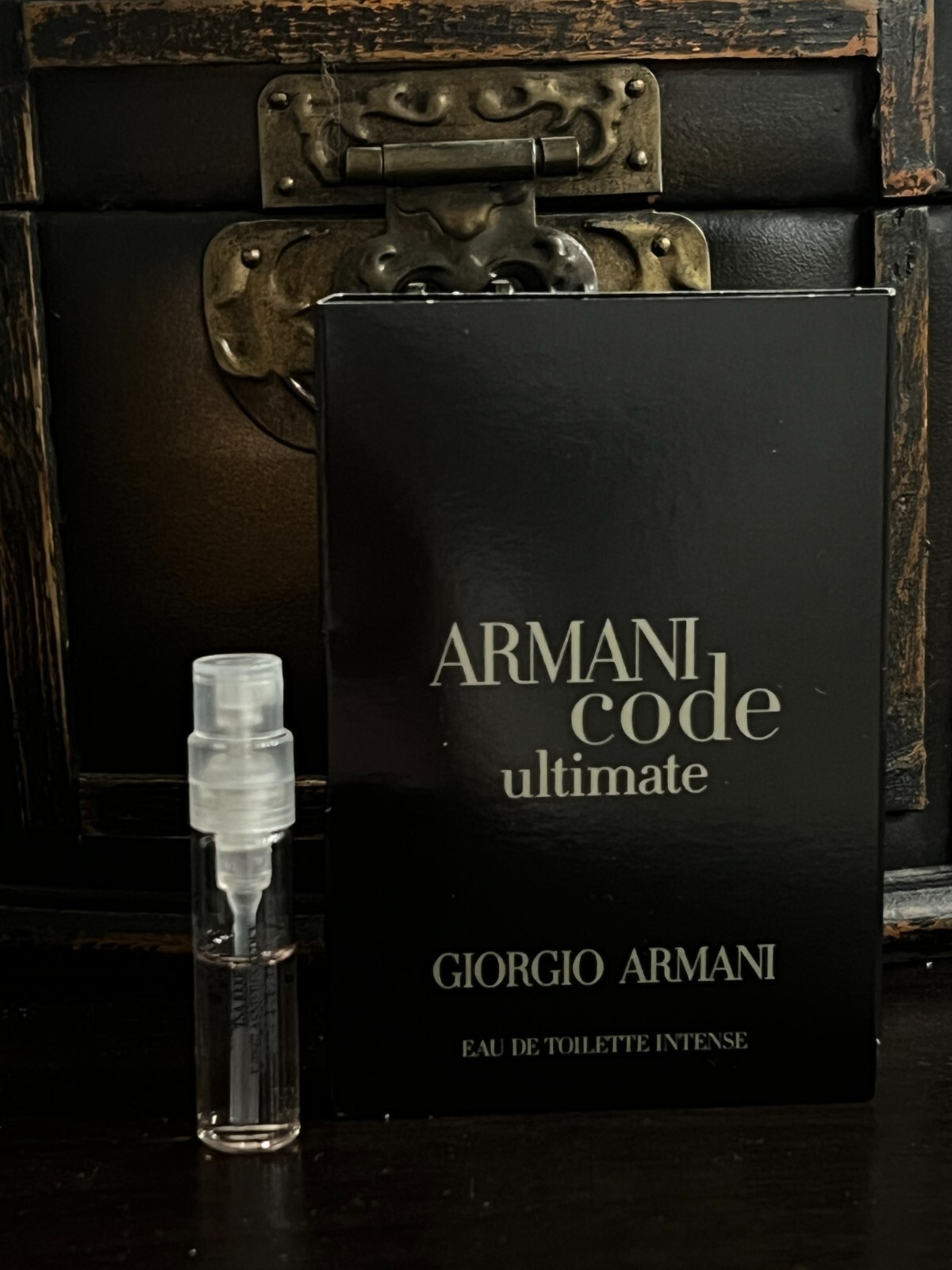 ARMANI CODE INTENSE by GIORGIO ARMANI 1.5ml / .05fl oz Carded SAMPLE SPRAY VIAL